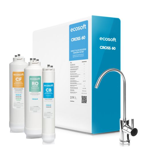 Ecosoft CROSS 60 tiesioginio srauto atvirkštinio osmoso filtras, KAINA: 376.71293, KODAS: MO3400PECO | 002