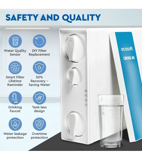 Ecosoft CROSS 60 tiesioginio srauto atvirkštinio osmoso filtras, KAINA: 376.71293, KODAS: MO3400PECO | 002