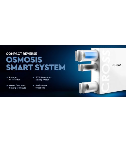 Ecosoft CROSS 60 tiesioginio srauto atvirkštinio osmoso filtras, KAINA: 376.71293, KODAS: MO3400PECO | 002