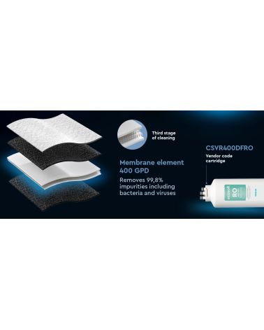 Ecosoft CROSS 60 tiesioginio srauto atvirkštinio osmoso filtras, KAINA: 376.71293, KODAS: MO3400PECO | 0013