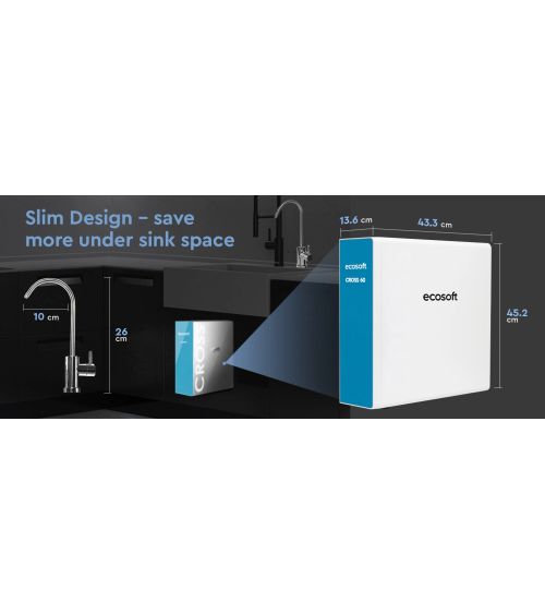 Ecosoft CROSS 60 tiesioginio srauto atvirkštinio osmoso filtras, KAINA: 376.71293, KODAS: MO3400PECO | 002