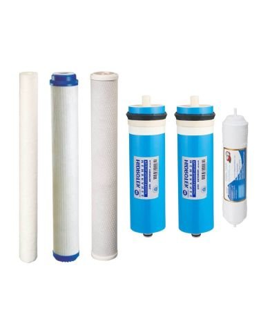 Kasečių rinkinys WaterLovers Pro 4 sistemoms + 2x400 GPD membranos, KAINA: 179.825499, KODAS: SET-MEM-PRO4-B12 | 001
