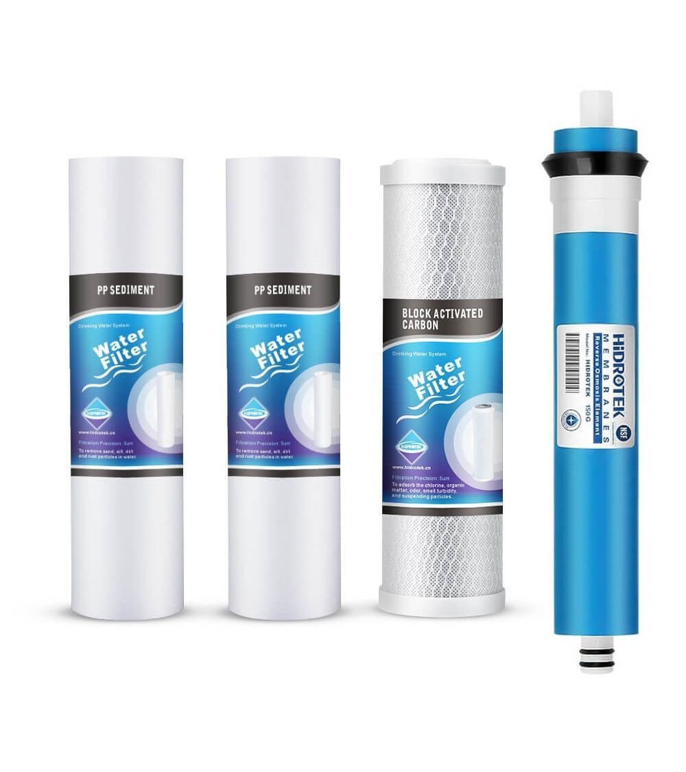 Kasečių rinkinys AQUARIUS MAXI – RO SISTEMAI + 150 GPD membrana, KAINA: 42.388998, KODAS: SET-AQMAXI-MEM150 | 001