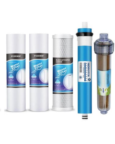 Kasečių rinkinys AQUARIUS MAXI - DEMI – RO SISTEMAI + 150 GPD membrana, KAINA: 58.909499, KODAS: SET-AQMAXI-MEM150-DEMI | 001