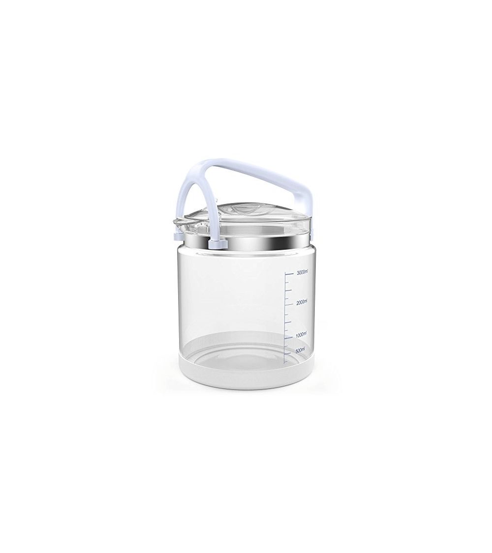 4 litrų stiklinis vandens surinkimo indas distiliatoriui, KAINA BE PVM: 24.793388, KODAS: JUG-GLASS | 001