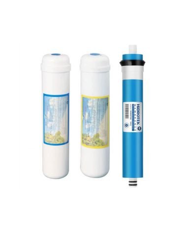 Kasečių rinkinys AQUARIUS MIDI – RO SISTEMAI + 100 GPD membrana, KAINA: 41.932999, KODAS: SET-AQMIDI-MEM100 | 001