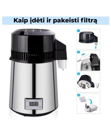 Distiliatorius WaterForLife Glass Plus, KAINA BE PVM: 175, KODAS: WATERFORLIFE-PURO | 003