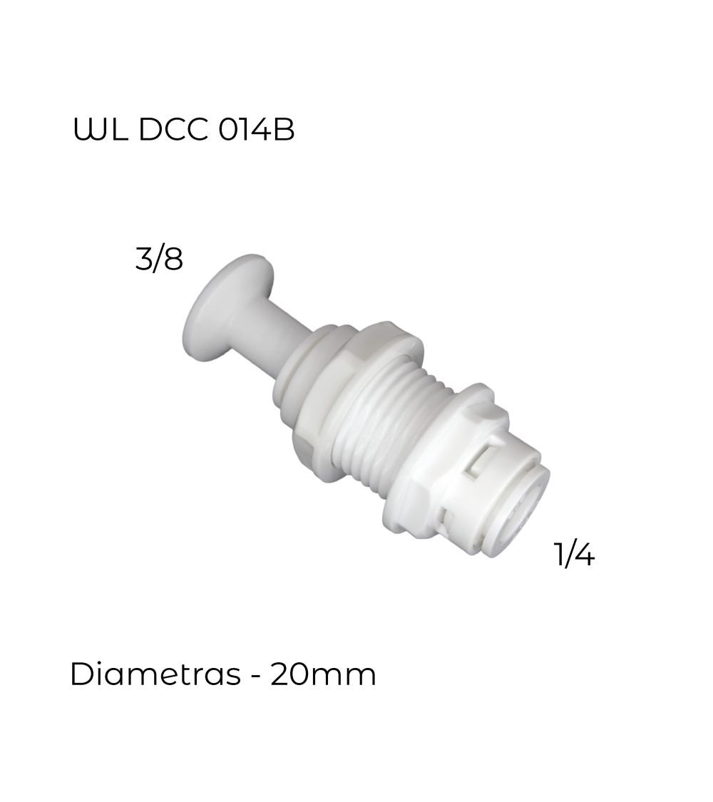 "-" FORMOS PERTVAROS JUNGTIS RO - V1/4 | V3/8 | ⌀20mm, KAINA: 3.99, KODAS: DCC-014B | 001