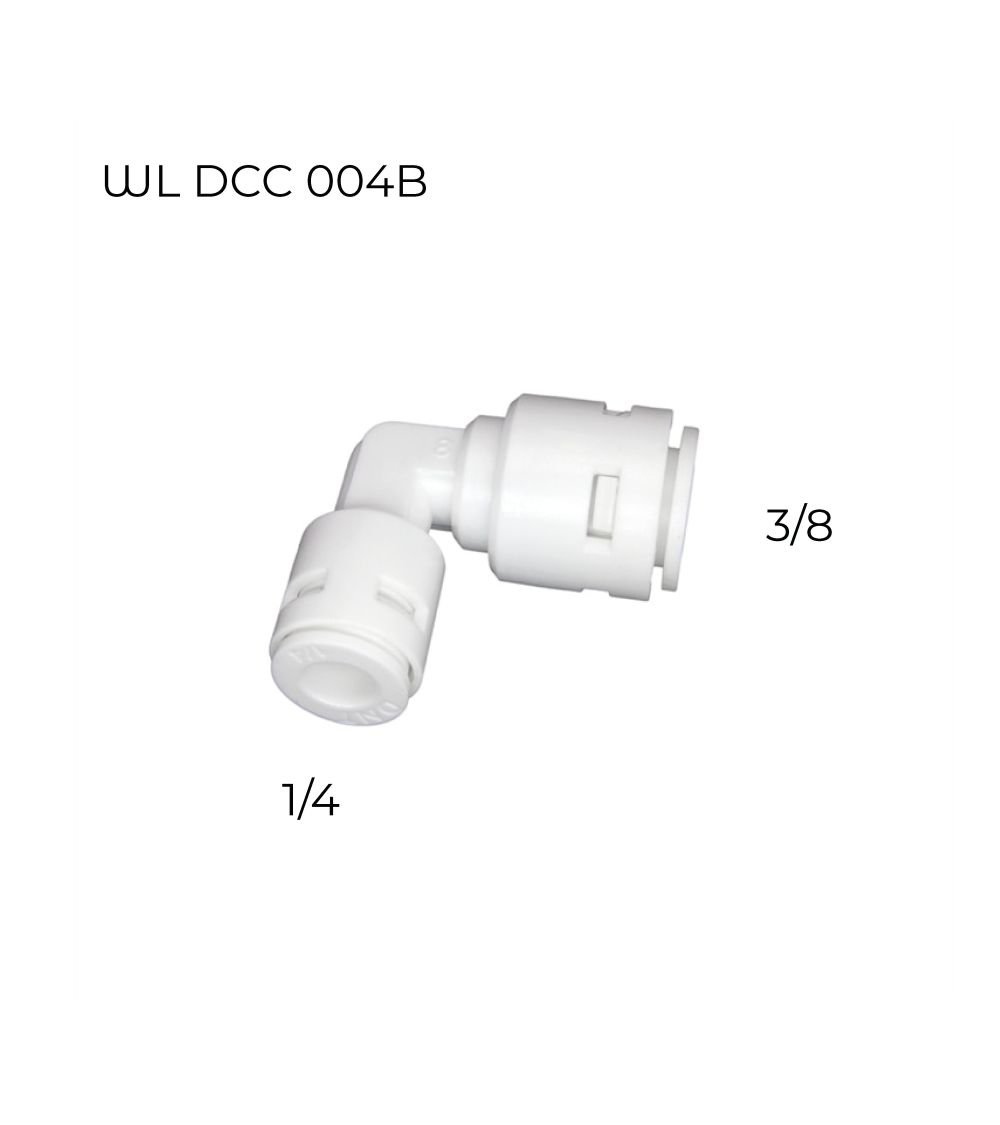 "L" FORMOS RO ALKŪNĖ SU RO JUNGTIMIS - V3/8 | V1/4, KAINA: 3.46, KODAS: DCC-004B | 001
