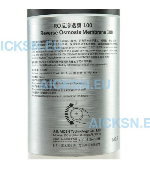 Aicksn buitinės sistemos (H-RO3/H-RO4DZ) membrana 100GPD, KAINA: 27.23, KODAS: AKS-H-MEM-100G | 001
