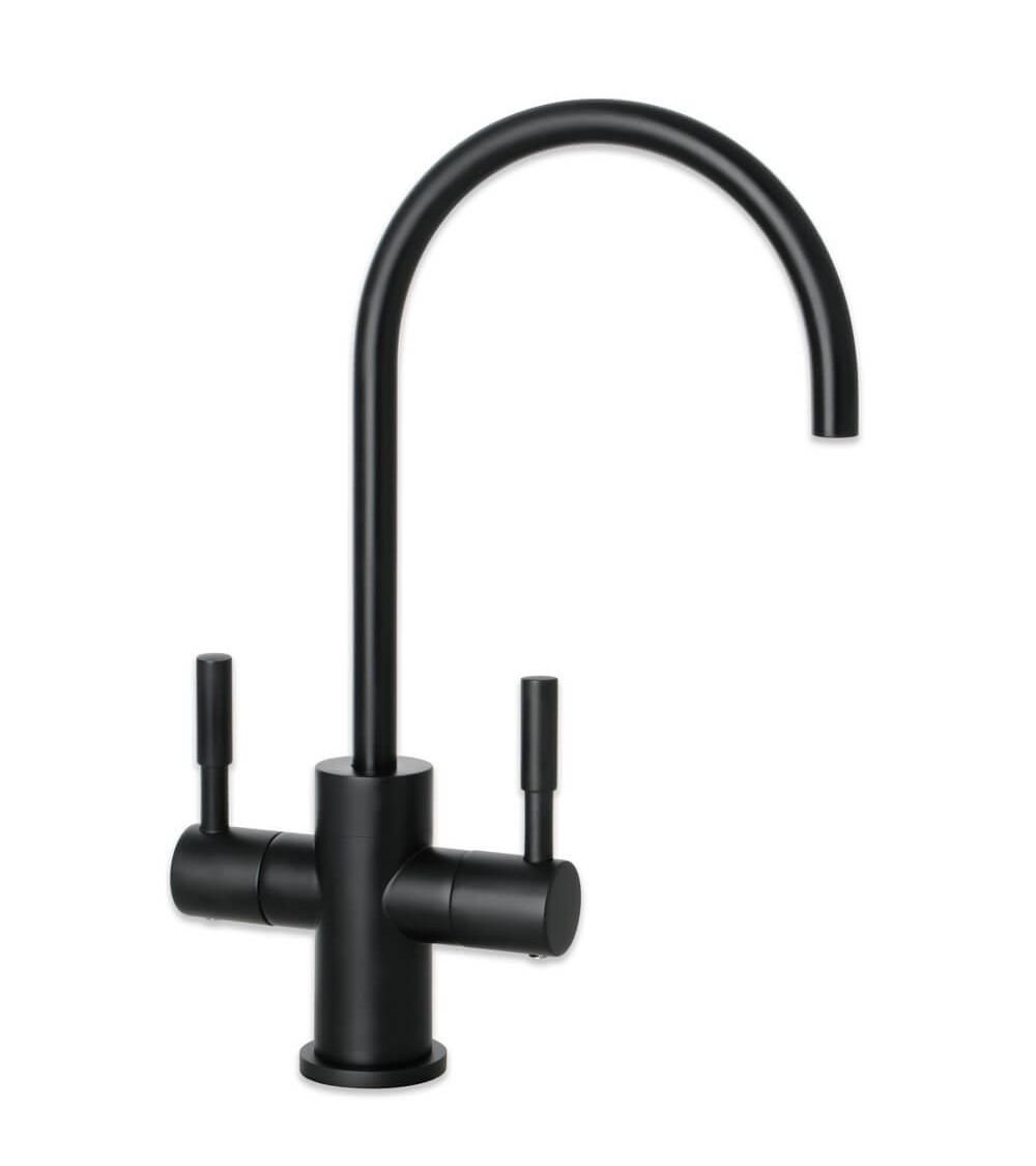 RO sistemos dvigubas vandens maišytuvas WaterLovers GF 07 Black-Mat, KAINA: 46, KODAS: 21-GF-07-BL-MAT-GP | 001