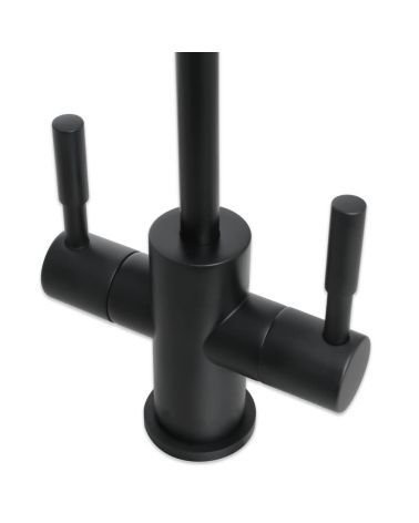 RO sistemos dvigubas vandens maišytuvas WaterLovers GF 07 Black-Mat, KAINA: 46, KODAS: 21-GF-07-BL-MAT-GP | 004