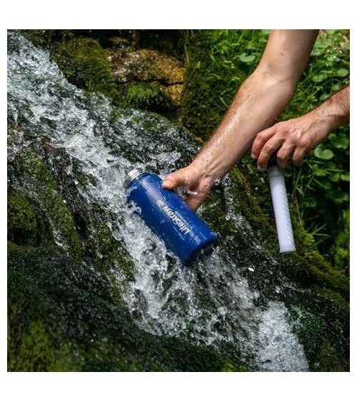 IZOLIUOTAS NERŪDIJANČIO PLIENO VANDENS BUTELIS SU FILTRU LIFESTRAW GO (BALTAS 650 ML), KAINA BE PVM: 61.942149, KODAS: 764014428