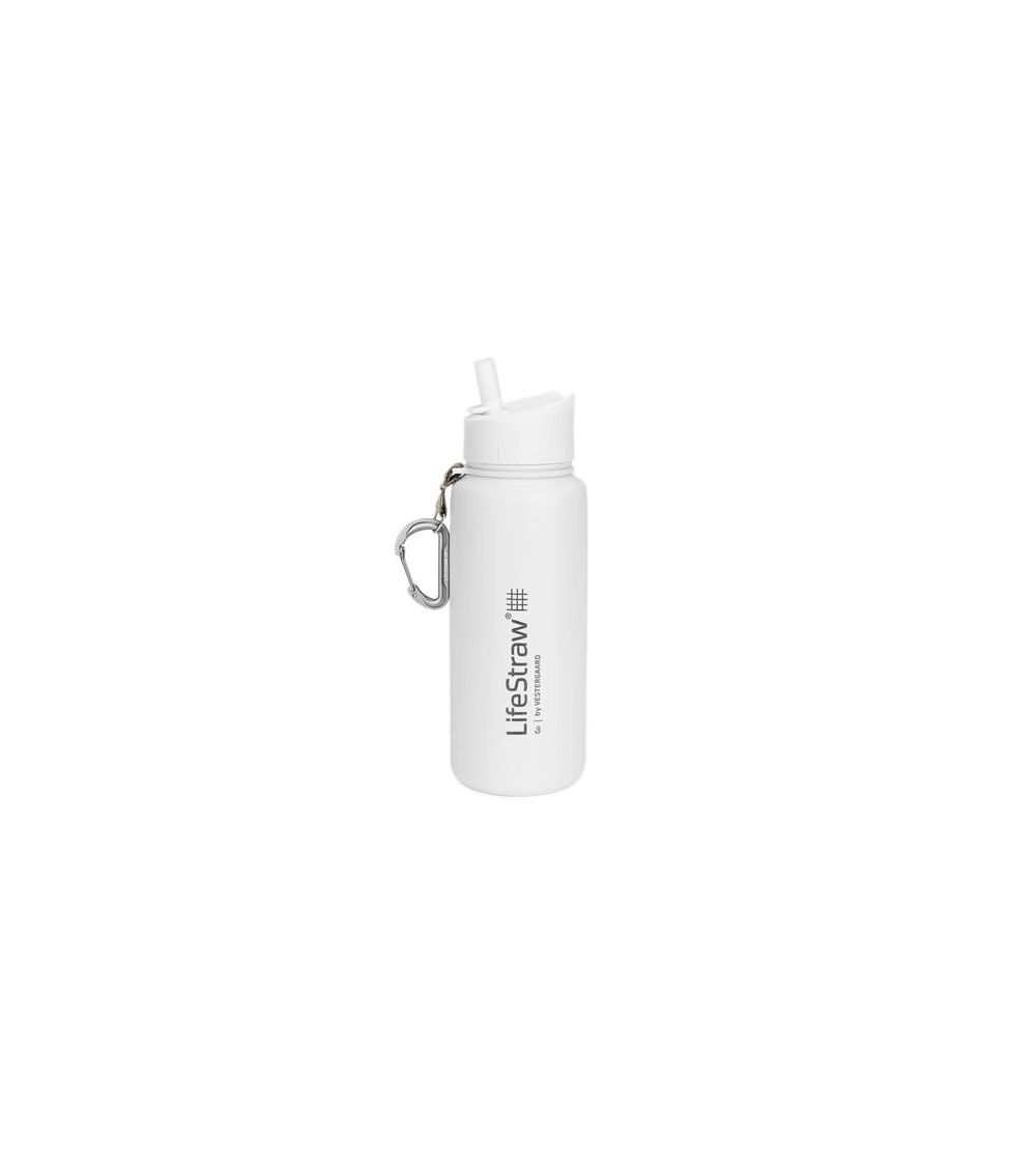 IZOLIUOTAS NERŪDIJANČIO PLIENO VANDENS BUTELIS SU FILTRU LIFESTRAW GO (BALTAS 650 ML), KAINA BE PVM: 61.942149, KODAS: 764014428