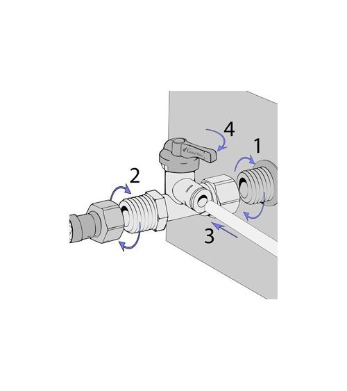 Vožtuvas SNV-02 (S3/8 V1/4 S3/8), KAINA: 5.7, KODAS: SNV-02-GP | 005