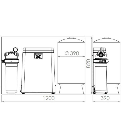 AQUAPHOR OSMOSO SISTEMA APRO-120, KAINA BE PVM: 1431.404959, KODAS: APRO-120 | 009