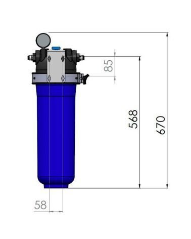 AQUAPHOR OSMOSO SISTEMA APRO-120, KAINA BE PVM: 1431.404959, KODAS: APRO-120 | 0013