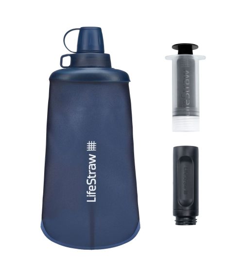 "LIFESTRAW PEAK" SERIJOS SULANKSTOMAS IŠSPAUDŽIAMAS 650 ML BUTELIUKAS SU FILTRU, KAINA BE PVM: 44.586777, KODAS: 7640144286347 |