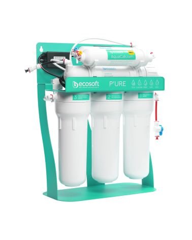 P’URE AquaCalcium Mint reverse osmosis filter with pump on metal rack (EN), KAINA: 353, KODAS: MO675PSMACECO | 002