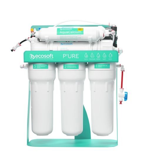 P’URE AquaCalcium Mint reverse osmosis filter with pump on metal rack (EN), KAINA: 353, KODAS: MO675PSMACECO | 001