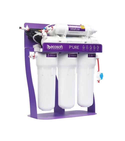 P'URE Alkafuse reverse osmosis filter on metal rack with pump (EN), KAINA: 380, KODAS: MO675MALCPSECO | 001