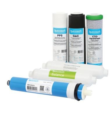 Ecosoft PURE Balance set of 6 replacement filters DGD205-GAC-CTOAG-75GPD-BALANCE-POST, KAINA: 35.465705, KODAS: CHV6PUREBAL | 00