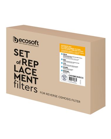 Standard advanced set of 5 replacement filters PP5-GAC-CTO-50GPD-POSTMIN  (EN), KAINA: 46, KODAS: CHV5MCSVECO-GP | 001