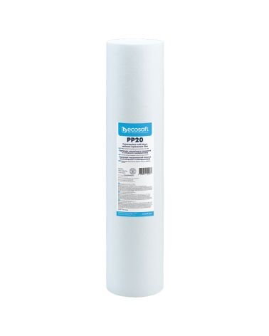 Ecosoft PP nuosėdų filtras BB20 4,5″×20″ 20 mikronų, KAINA: 12.10968, KODAS: CPV452020ECO | 001