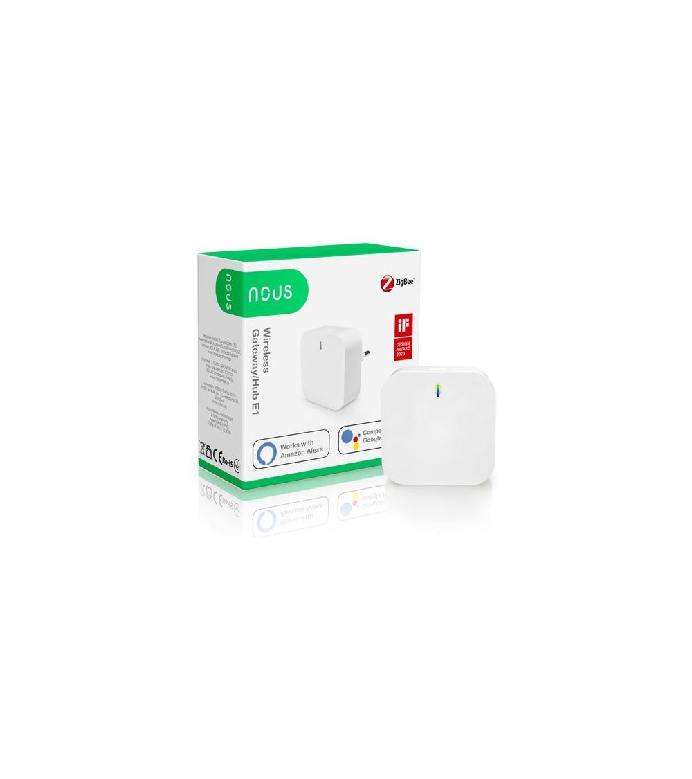 Išmanių namų sąsaja tarp ZigBee ir Wi-Fi įrenginių Smart Home Gateway E1, NOUS, KAINA: 26.9, KODAS: NOUS-HUB-E1 | 001
