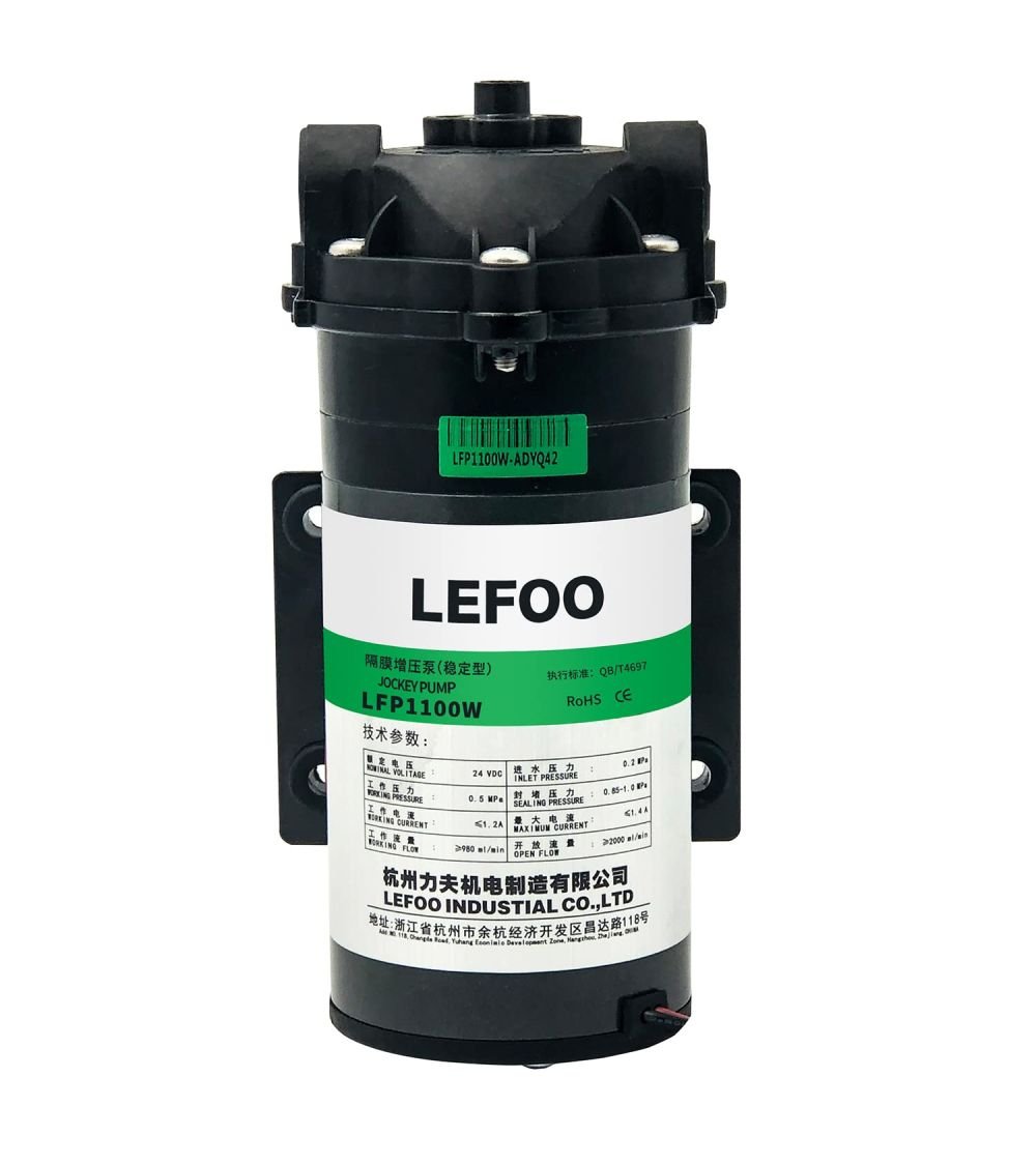 Membraninis siurblys - LEFOO LFP1100W 24V - 100 GPD sistemoms, KAINA: 49.77, KODAS: LFP1100W-GP | 001