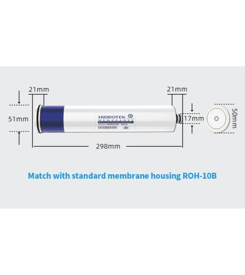 Osmosinė membrana - Hidrotek 280G (Hiflux) 2012, KAINA: 37.54, KODAS: MEM-280G-2012-GP | 001