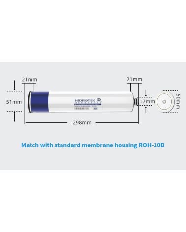 Osmosinė membrana - Hidrotek 280G (Hiflux) 2012, KAINA: 37.54, KODAS: MEM-280G-2012-GP | 006