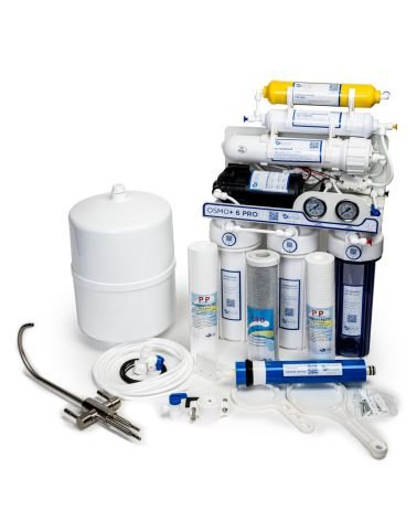 Atvirkštinio osmoso sistema WaterLovers RO6 Pro 100 GPD su siurbliu ir manometrais, KAINA: 213.44, KODAS: RO6-LUX-PUMP | 002