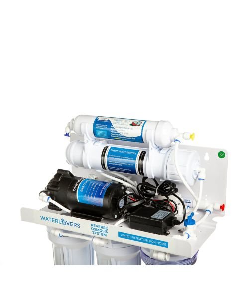 Atvirkštinio osmoso sistema RO5 Pro 100 GPD su siurbliu, KAINA: 173.47, KODAS: RO5-LUX-PUMP | 001