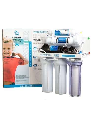 Atvirkštinio osmoso sistema RO5 Pro 100 GPD su siurbliu, KAINA: 173.47, KODAS: RO5-LUX-PUMP | 002