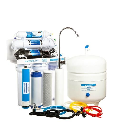Atvirkštinio osmoso sistema RO5 Pro 100 GPD su siurbliu, KAINA: 173.47, KODAS: RO5-LUX-PUMP | 001