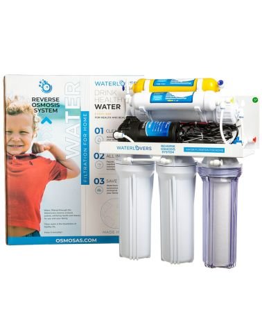 Atvirkštinio osmoso sistema WaterLovers RO6 Pro 100 GPD su siurbliu, KAINA: 192.096, KODAS: RO6-LUX-PUMP | 004