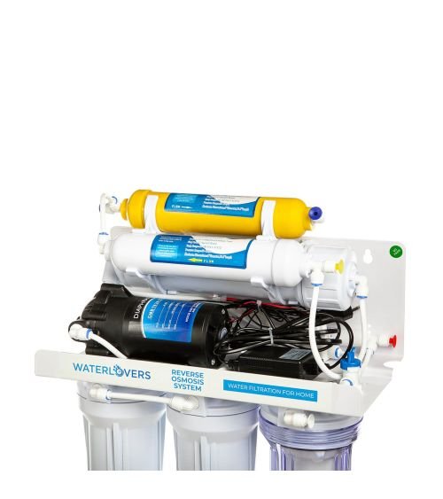 Atvirkštinio osmoso sistema WaterLovers RO6 Pro 100 GPD su siurbliu, KAINA: 192.096, KODAS: RO6-LUX-PUMP | 001