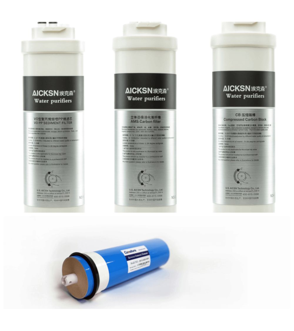 Aicksn HP 600GPD filtrų rinkinys+membrana 600GPD, KAINA: 122.739999, KODAS: SET-AKS-HP-600MEM | 001