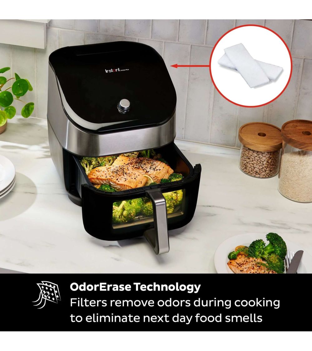 Instant Pot Odorerase Air Filter 12-Pack Air Fryer Filters For Instant Vortex Plus 6QT - OdorErase Replacement Air Fryer Cleaner