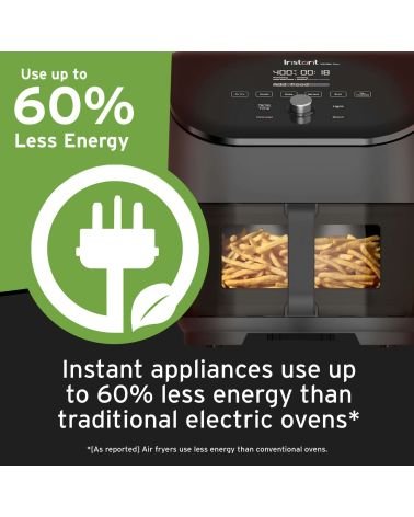 Instant Vortex® Plus nerūdijančio plieno oro gruzdintuvė su ClearCook (5,7L) 6-in-1, KAINA: 131, KODAS: 140-3097-01-EU-GP | 007