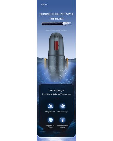 Mechaninis filtras - Nobana P4 6m3/h (išsiplaunantis), KAINA: 115, KODAS: P4-PRE-FILTER-GP | 0012