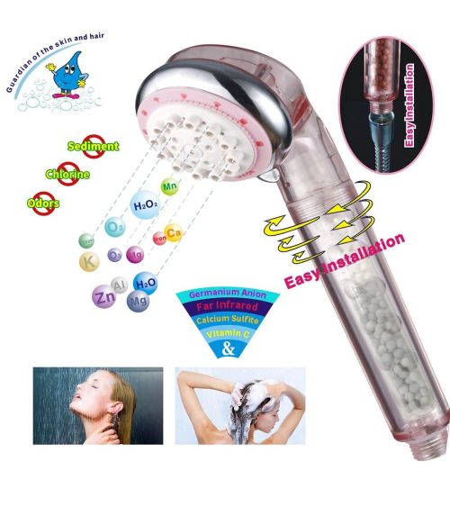 Dušo galvutė-filtras WaterLovers SFH 01 Pink, KAINA: 17.899999, KODAS: SF-H-01-PNK-GP | 0011