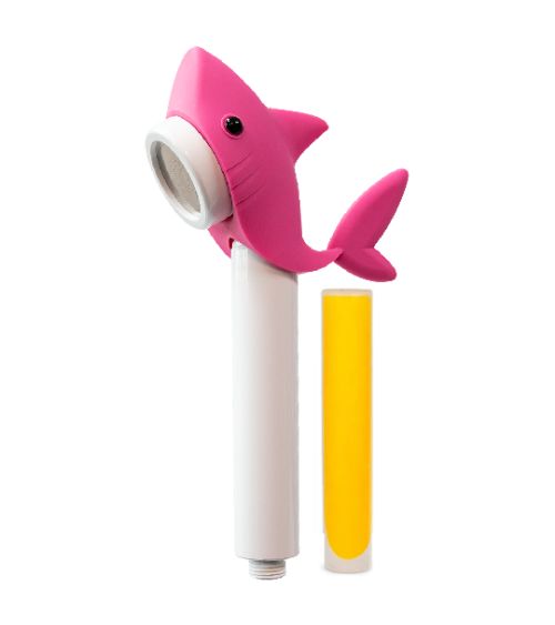 Dušo galvutė vaikams AROMA SENSE rožinis ryklys, KAINA: 54.999999, KODAS: AS-SHARK-PINK | 001