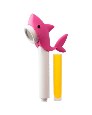 Dušo galvutė vaikams AROMA SENSE rožinis ryklys, KAINA: 54.999999, KODAS: AS-SHARK-PINK | 001