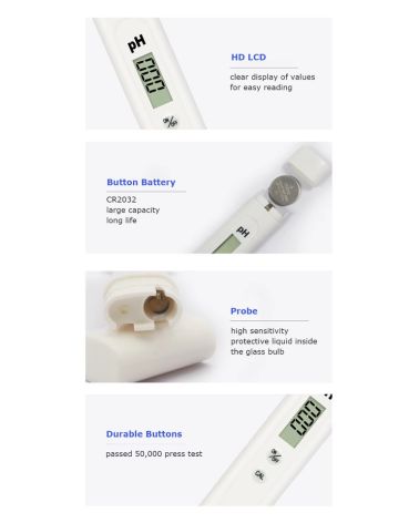 Nešiojamas pH matuoklis, KAINA: 12, KODAS: PH-GP | 007