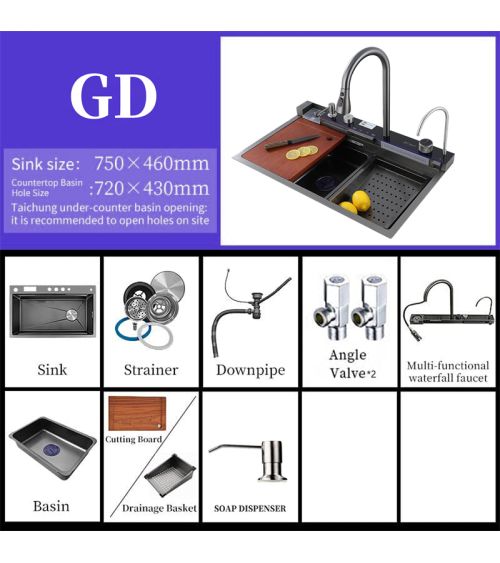 Daugiafunkcė virtuvinė plautuvė BLIOTE Premium, KAINA: 393.25, KODAS: BLIOTE-PREMIUM-GP | 0013