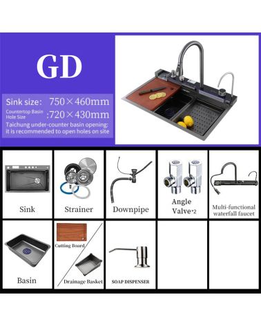 Daugiafunkcė virtuvinė plautuvė BLIOTE Premium, KAINA: 393.25, KODAS: BLIOTE-PREMIUM-GP | 0015