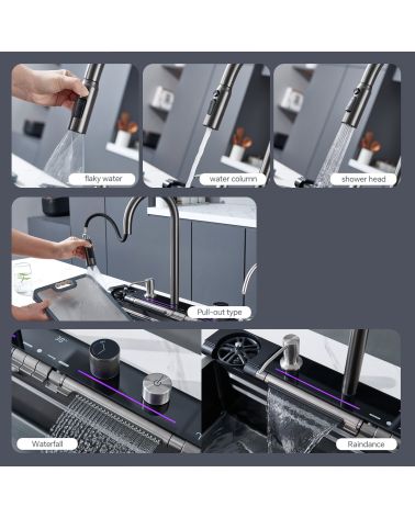 Daugiafunkcė virtuvinė plautuvė BLIOTE EXCLUSIVE, KAINA: 0, KODAS: BLIOTE-EXCLUSIVE-GP | 009