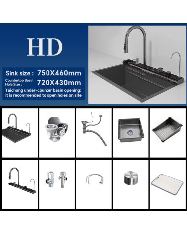 Daugiafunkcė virtuvinė plautuvė BLIOTE EXCLUSIVE, KAINA: 0, KODAS: BLIOTE-EXCLUSIVE-GP | 0010